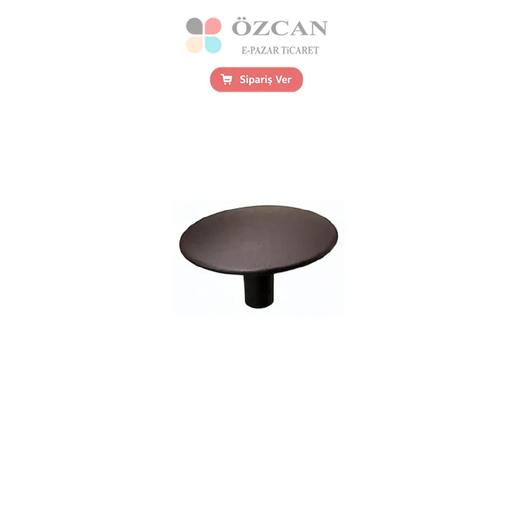 00010-Ufo Düğme kulp çekmece mutfak kulp alüminyum ozcan pazar -0001 Ufo Düğme Kulp Zamak 35 40 mm Tek Delikli Krom Altın Siyah Antik