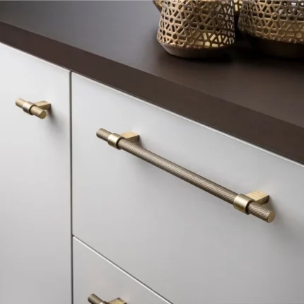 Alüminyum İnci Kulp 128 160 192 224 mm Siyah Mat Altın Altın Füme Antik