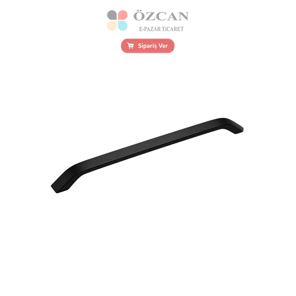 Alüminyum Boğaziçi Kulp 128 160 192 224 mm Siyah Krom