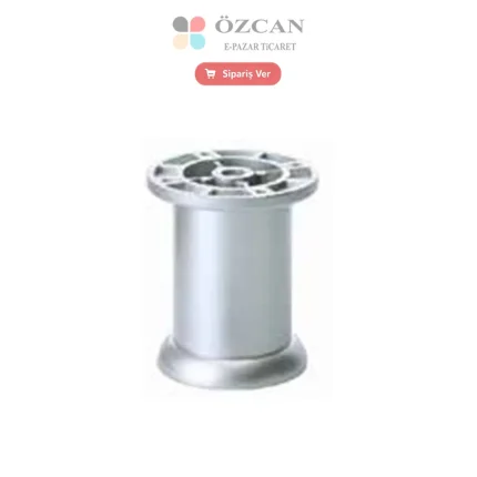 Plastik Kale Ayak Düz AY-341-50 Krem Beyaz Mat Krom Siyah 5 cm 8 cm 10 cm 12 cm 15 cm 20 cm Ø 50