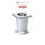 Konik Çizgili Plastik Ayak Yuvarlak AY-346 Mat Krom 6 cm 8 cm 10 cm