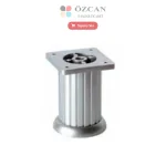 Çizgili Plastik Ayak Yuvarlak AY-236-50 Mat Krom 5 cm 8 cm 10 cm Ø 50