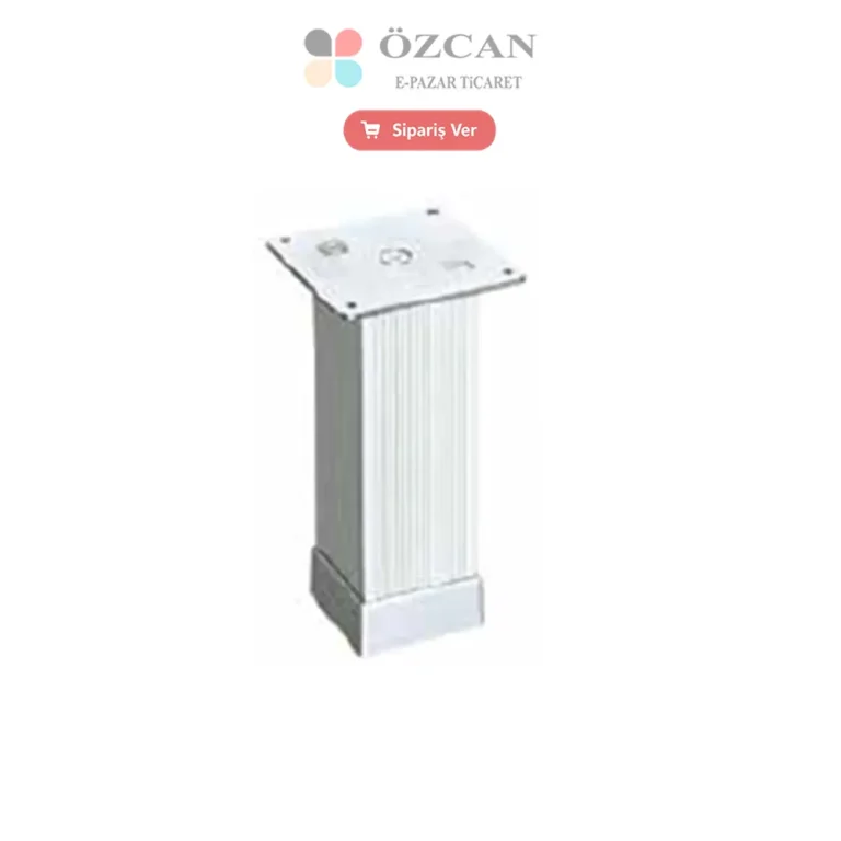 Kare Çizgili Alm. Ayak 50x50 AY-169 İnox Mat Krom 5 cm 8 cm 10 cm 12 cm 15 cm 20 cm 25 cm 40 cm 71 cm 50x50 mm