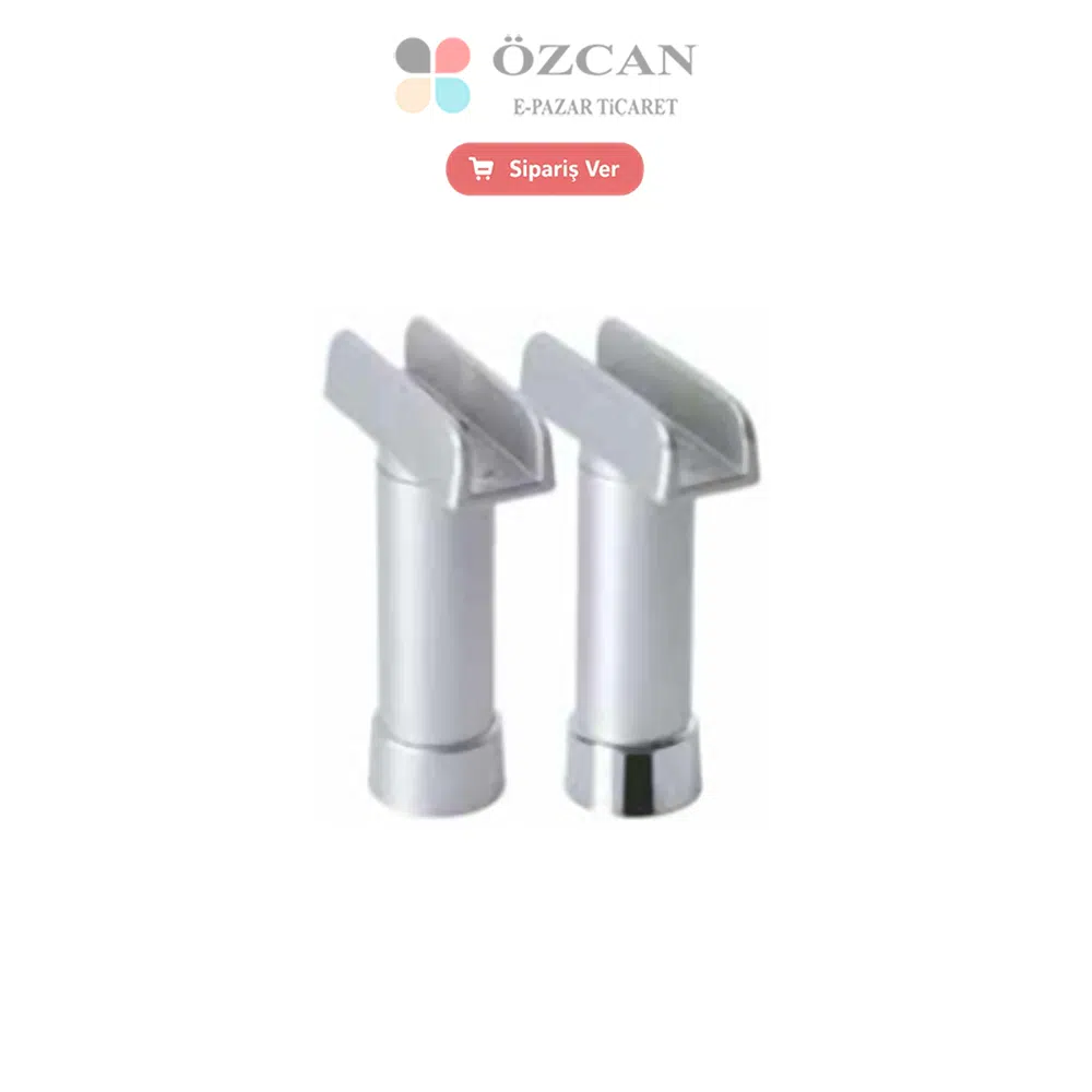 U Geçme Alm. Ayak AY-1051-30 Mat Krom Beyaz 5 cm 8 cm 10 cm 12 cm 15 cm 20 cm Ø 30