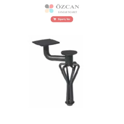 Lüx Tel Ayak AY-597 Beyaz Siyah 15 cm 20 cm