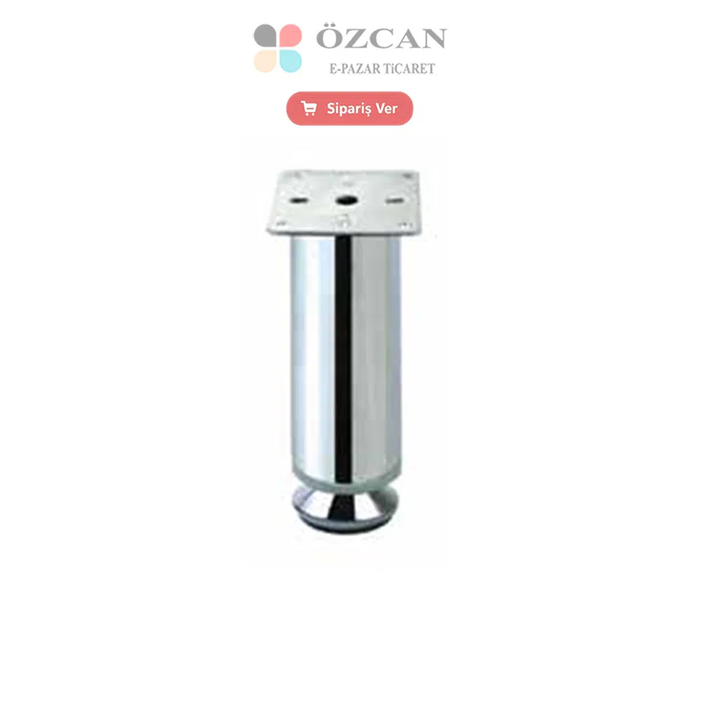 Metal Baza Ayağı Metal Bingo AY-401-32 Krom 5 cm 8 cm 10 cm 12 cm 15 cm 20 cm Ø 32