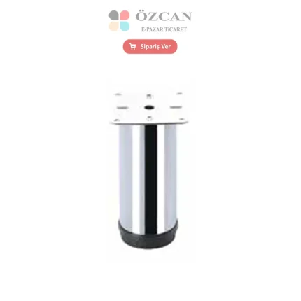 Baza Metal Ayak Pls. Bingo AY-461-51 Krom 6 cm 8 cm 10 cm 12 cm 15 cm 20 cm Ø 51