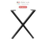 X Metal Masa Ayağı AY-1308 Krom 45 cm 72 cm 40x60 mm 30x50 mm Profil X Form
