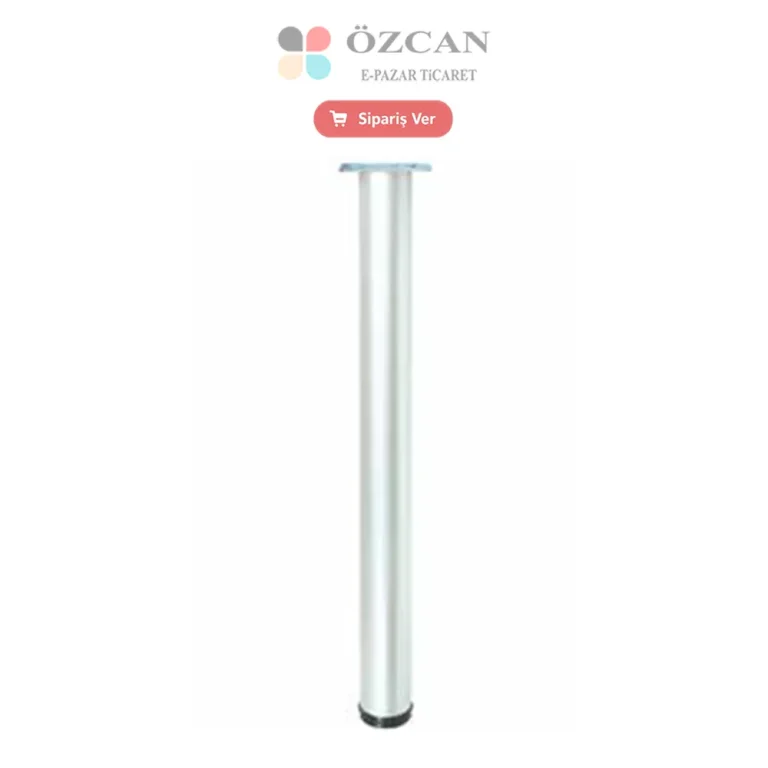 Tabla Metal Ayağı Ahşap İçin AY-661-51 Krom Mat Krom 71 cm Ø 51 mm
