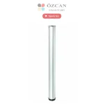 Metal Cam Masa Ayağı Tablalı AY-671-51 Krom Mat Krom 71 cm Ø 51 mm Cam Tabla Tutucu.